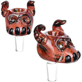 Lava Flow Devil Skull Herb Slide - Discreet Smoker